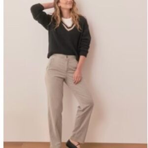 Women's Marine Layer Saturday Straight Leg Pants in Light sage/grey